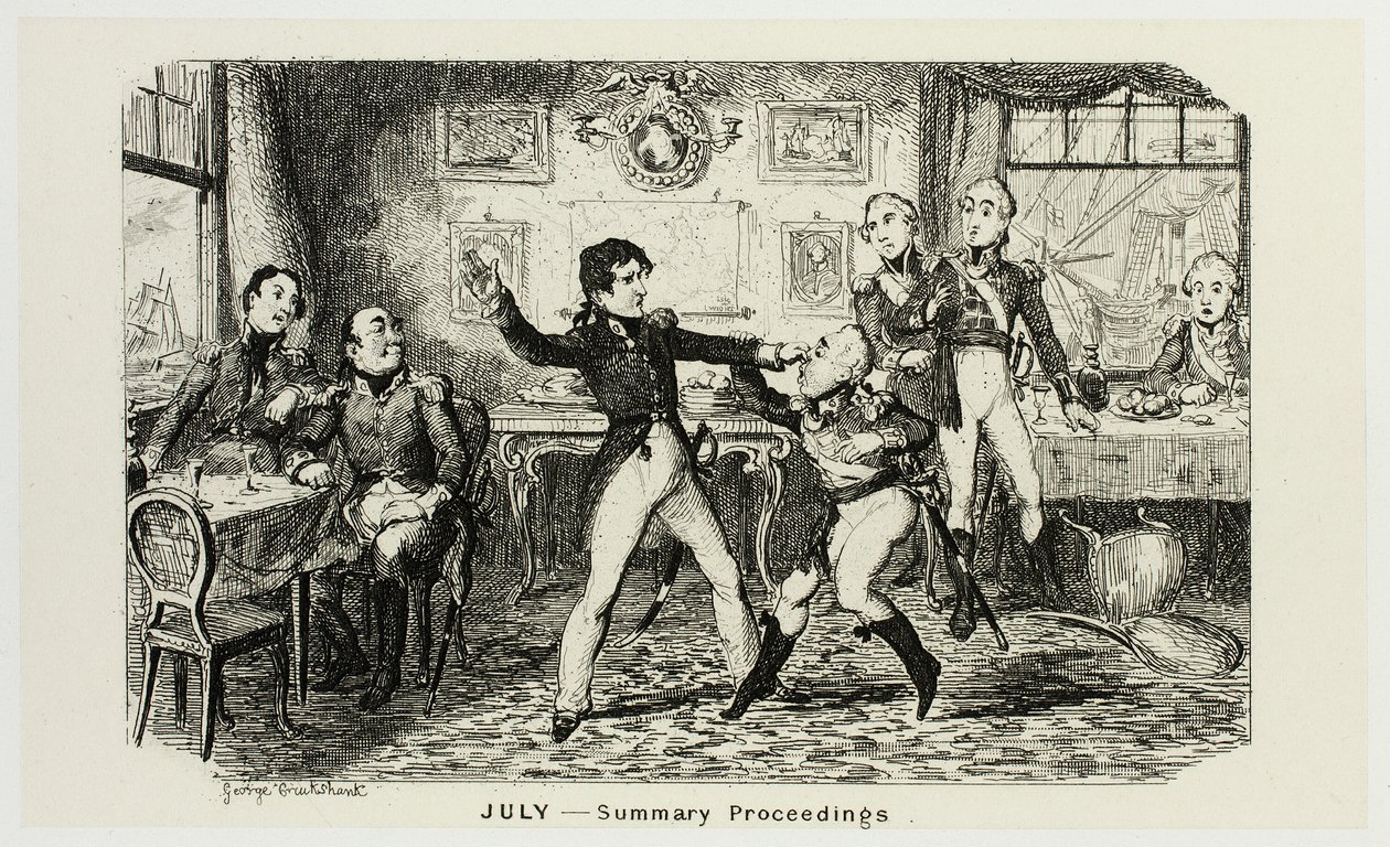 Juillet - Compte rendu des gravures sur acier de George Cruikshank pour les Comic Almanacks : 1835-1853 - George Cruikshank