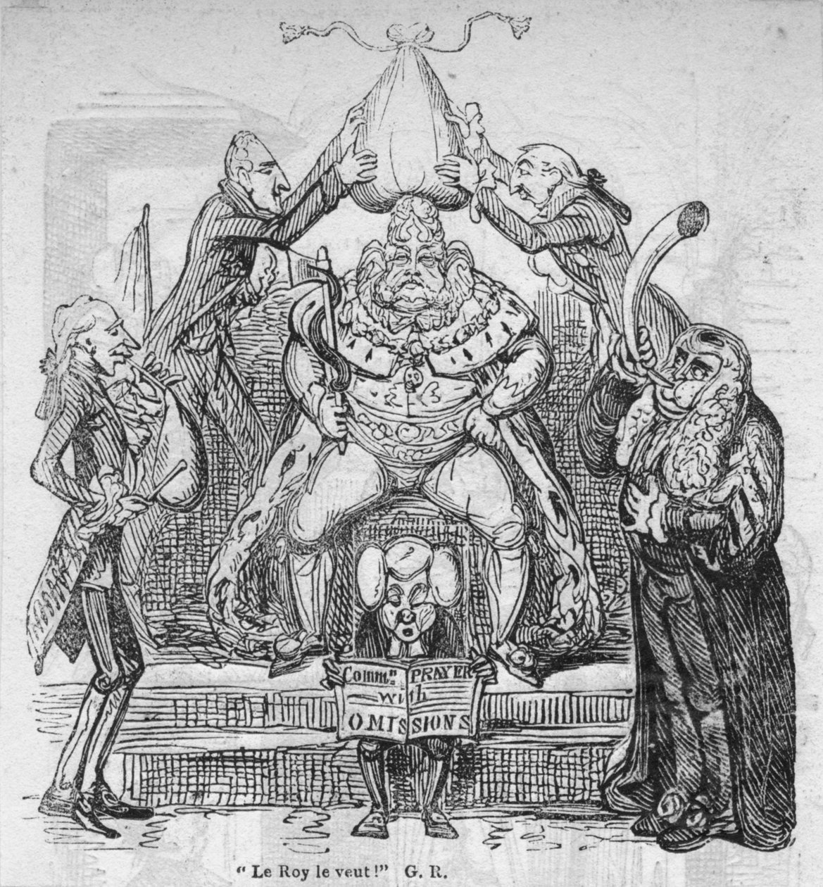 Le Roy le veut! G. R., vers 1820 - George Cruikshank
