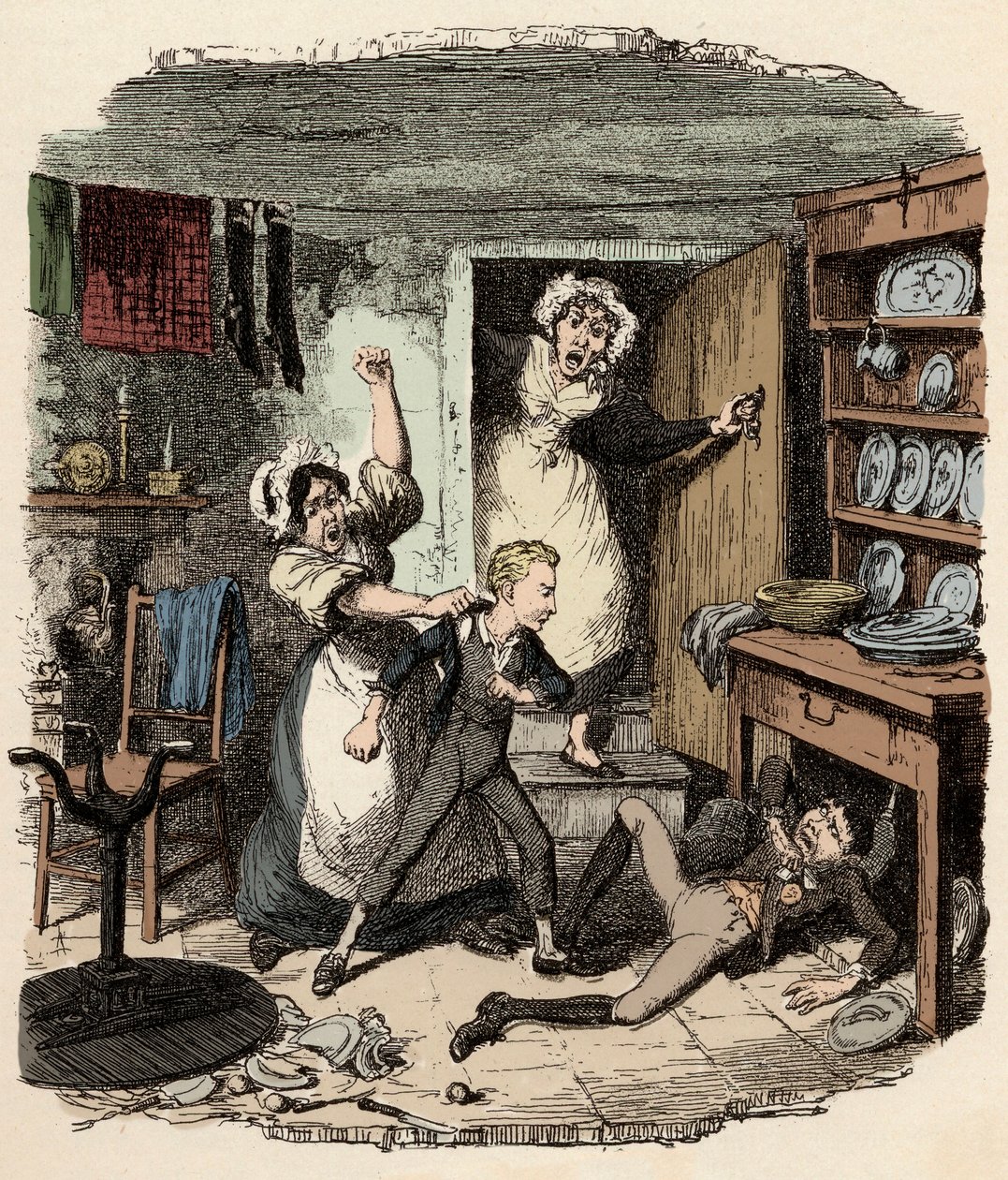 Oliver prend courage - Illustration pour "Oliver Twist" (Les Aventures d