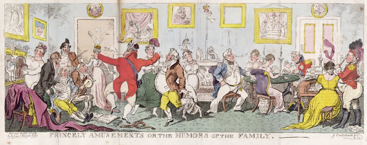 Amusements princiers ou Les Humeurs de la Famille - George Cruikshank