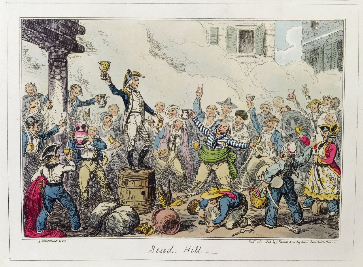 Scud Hill, publié par James Robins et Co., octobre 1825 - George Cruikshank