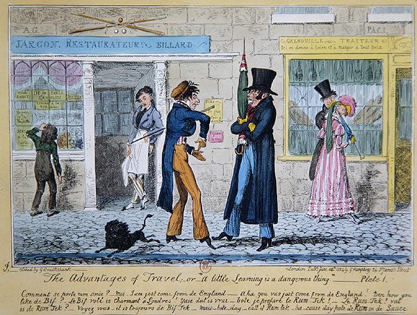 Les avantages du voyage ou Un peu de savoir est une chose dangereuse - George Cruikshank