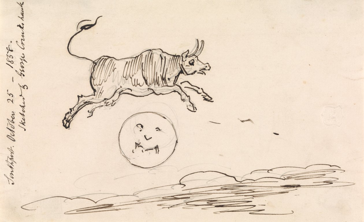 La vache saute par-dessus la lune - George Cruikshank