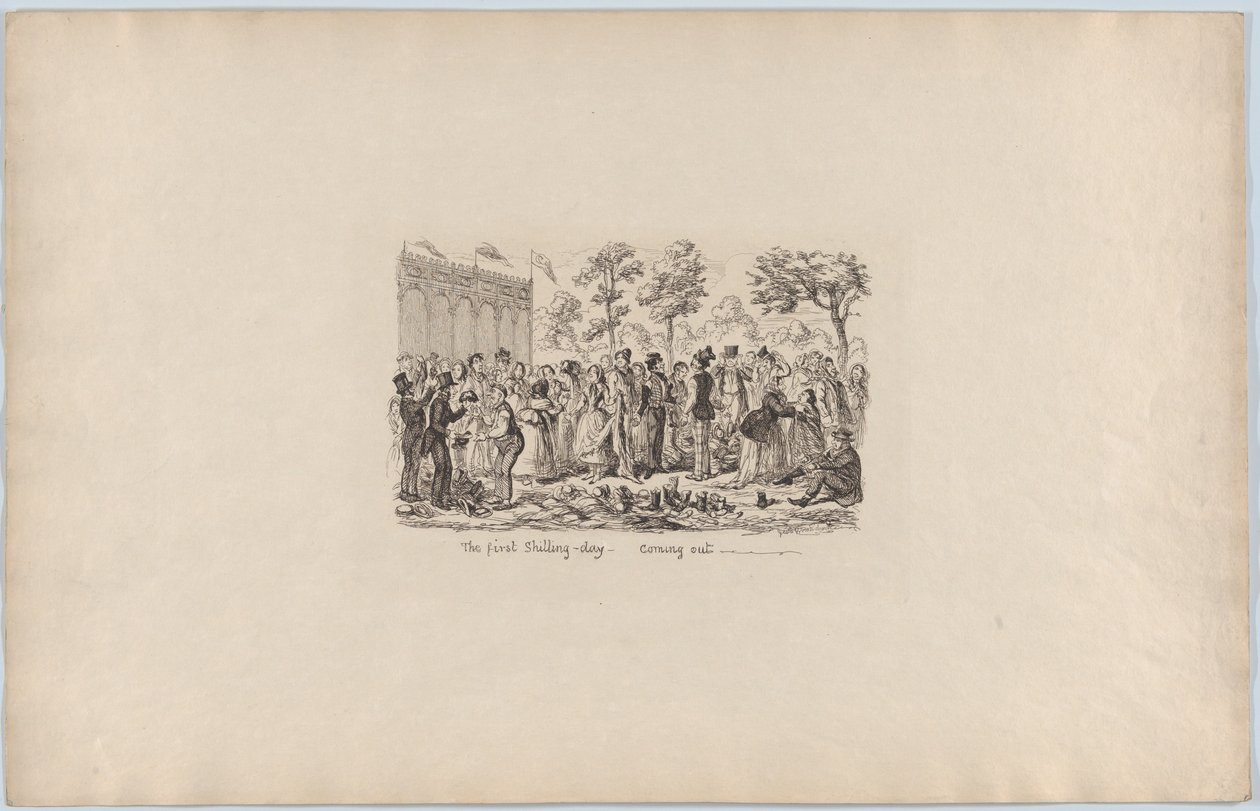 Le Premier Jour de Shilling-Sortie, 1851 - George Cruikshank