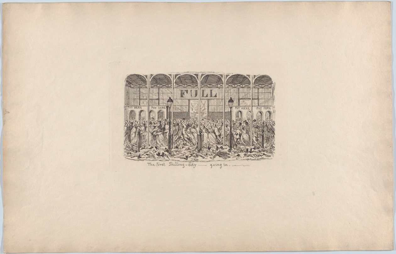 Le premier jour du shilling - Entrée - George Cruikshank