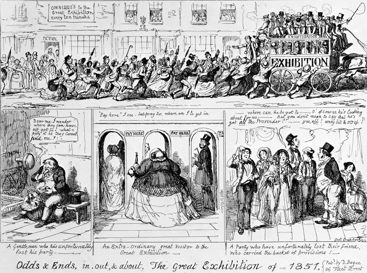 La Grande Exposition de 1851 à Hyde Park, Londres - George Cruikshank