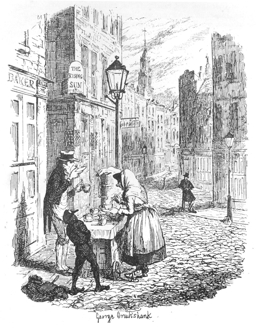 Les rues - Matin - George Cruikshank