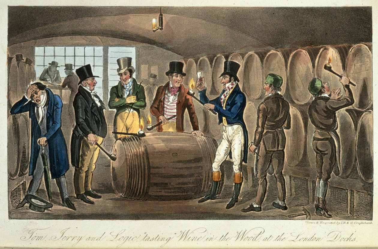 Tom, Jerry et Logic dégustant du vin, 