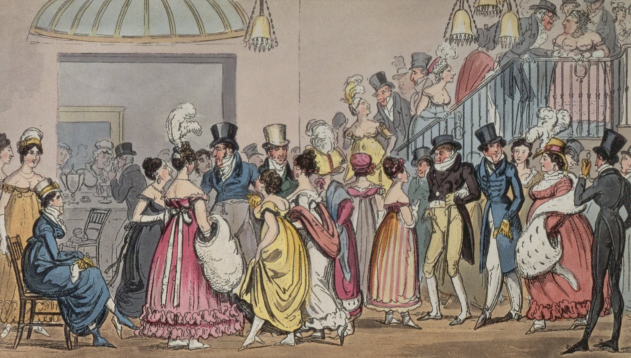 Tom et Jerry dans le salon de Covent Garden, de Life in London par Pierce Egan, 1821 - George Cruikshank