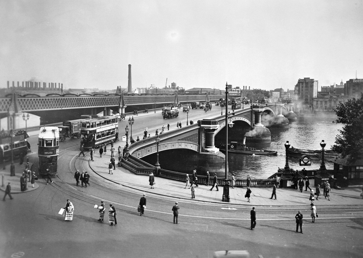 Pont de Blackfriars et centrale électrique de Bankside, Londres - George Davison Reid