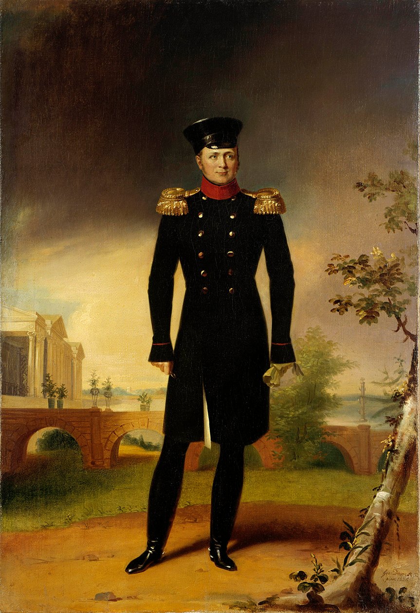 Portrait du tsar russe Alexandre Ier (1777-1825) en costume d