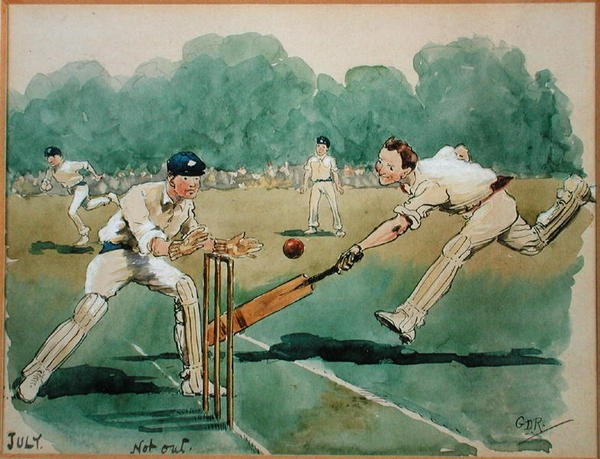 Le Mois de Juillet : Cricket - George Derville Rowlandson