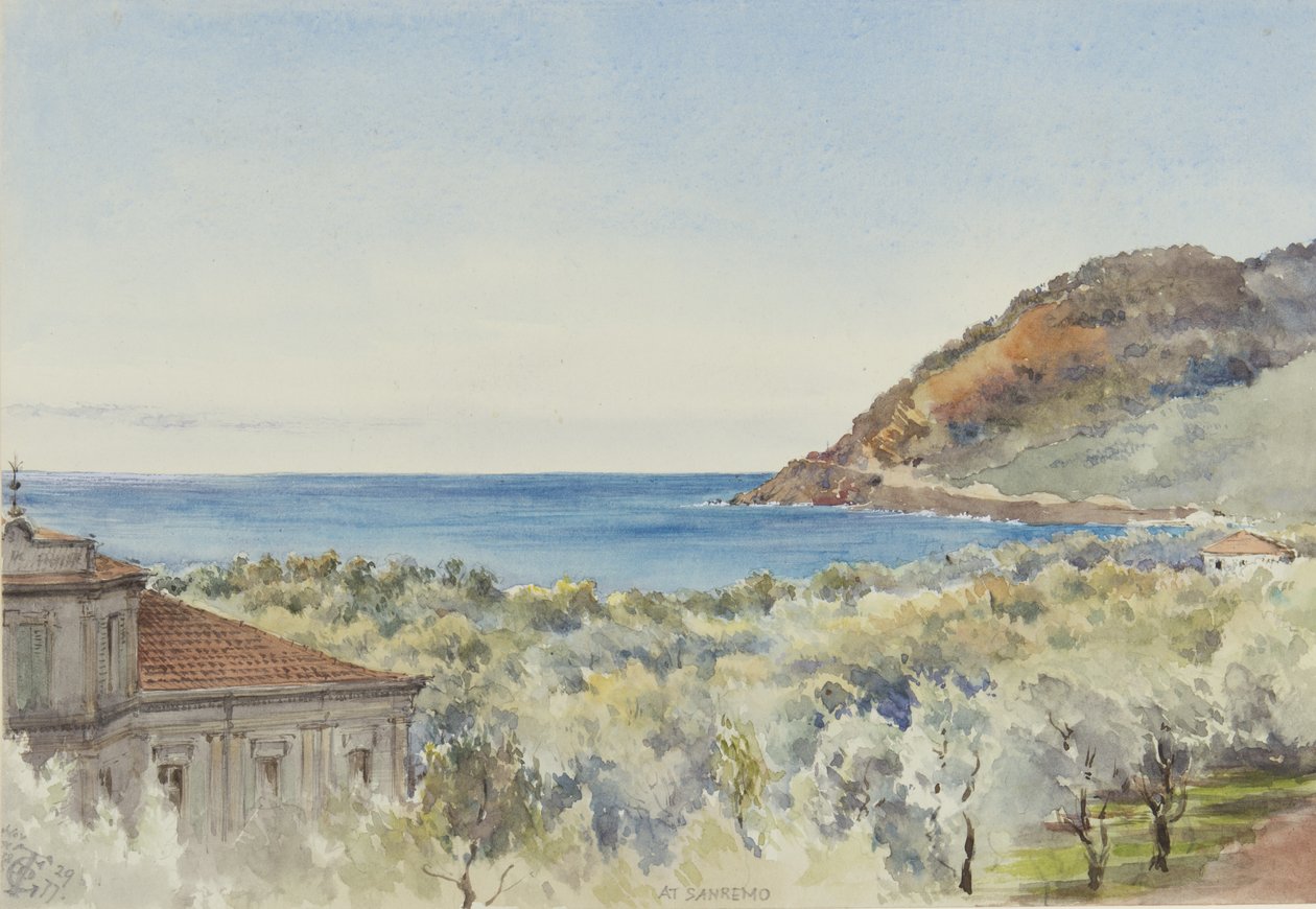 À San Remo regardant vers l
