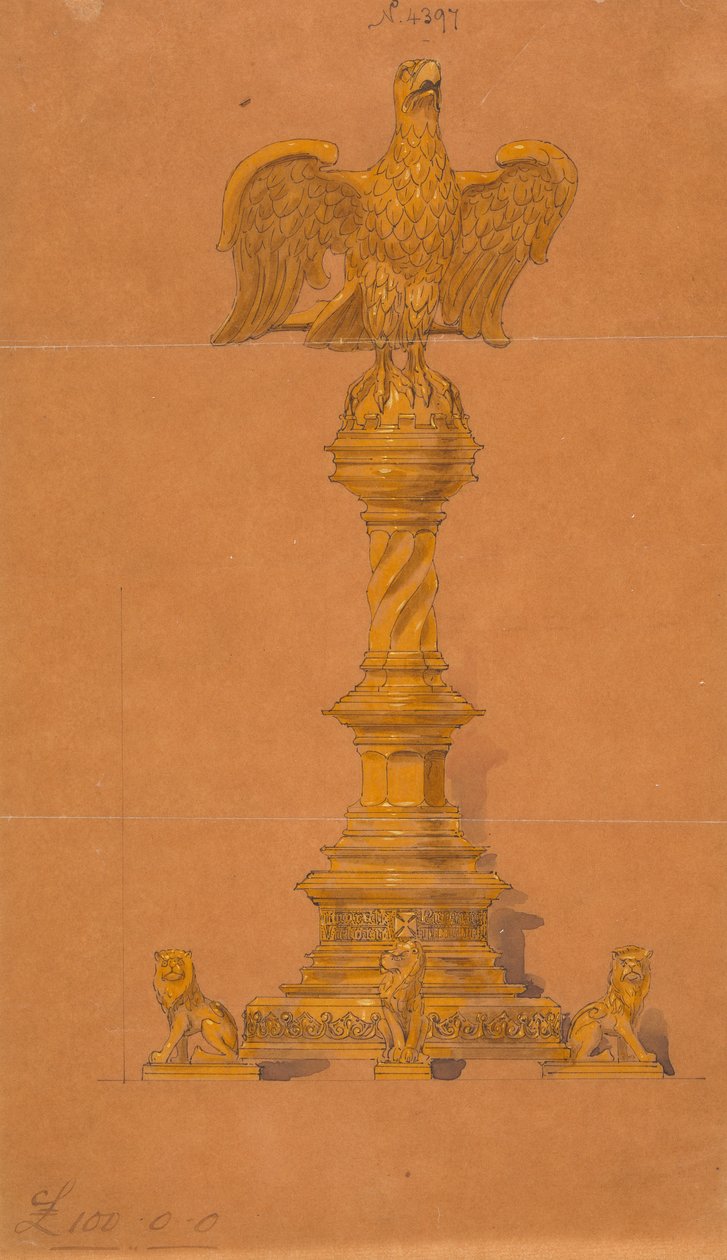 Dessins exécutés pour Jones et Willis, métalliers et fabricants de meubles d