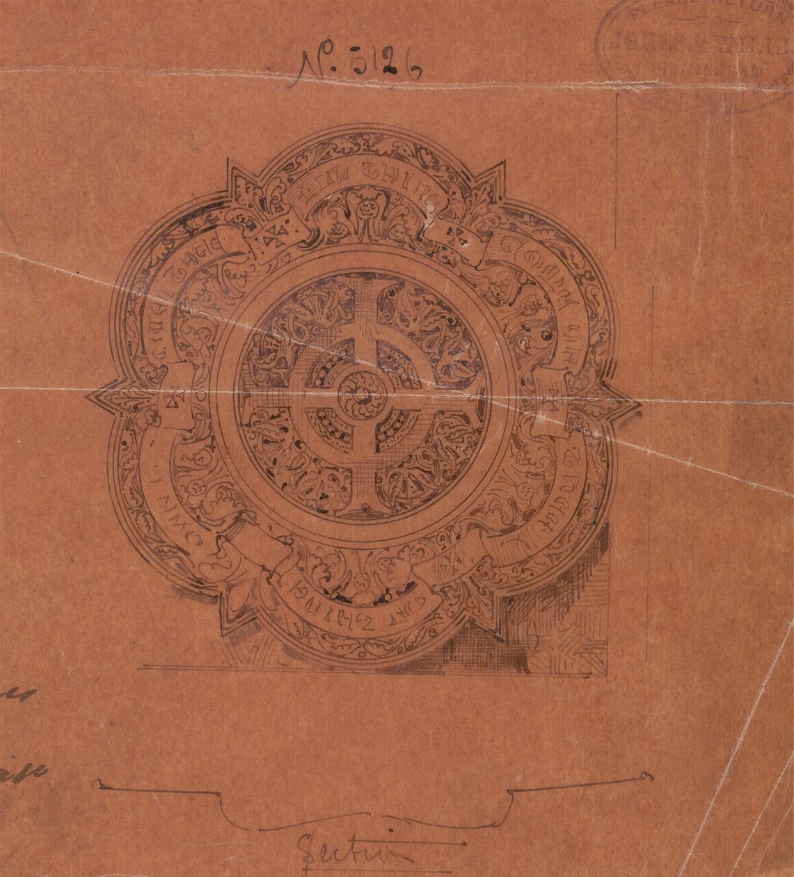 Dessins exécutés pour Jones et Willis, métallurgistes et fabricants de meubles d