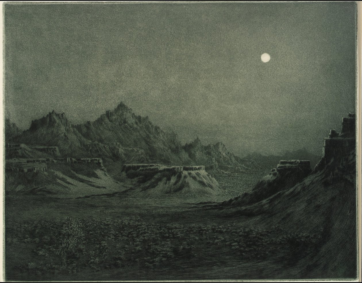Nuit en Arizona - George Elbert Burr