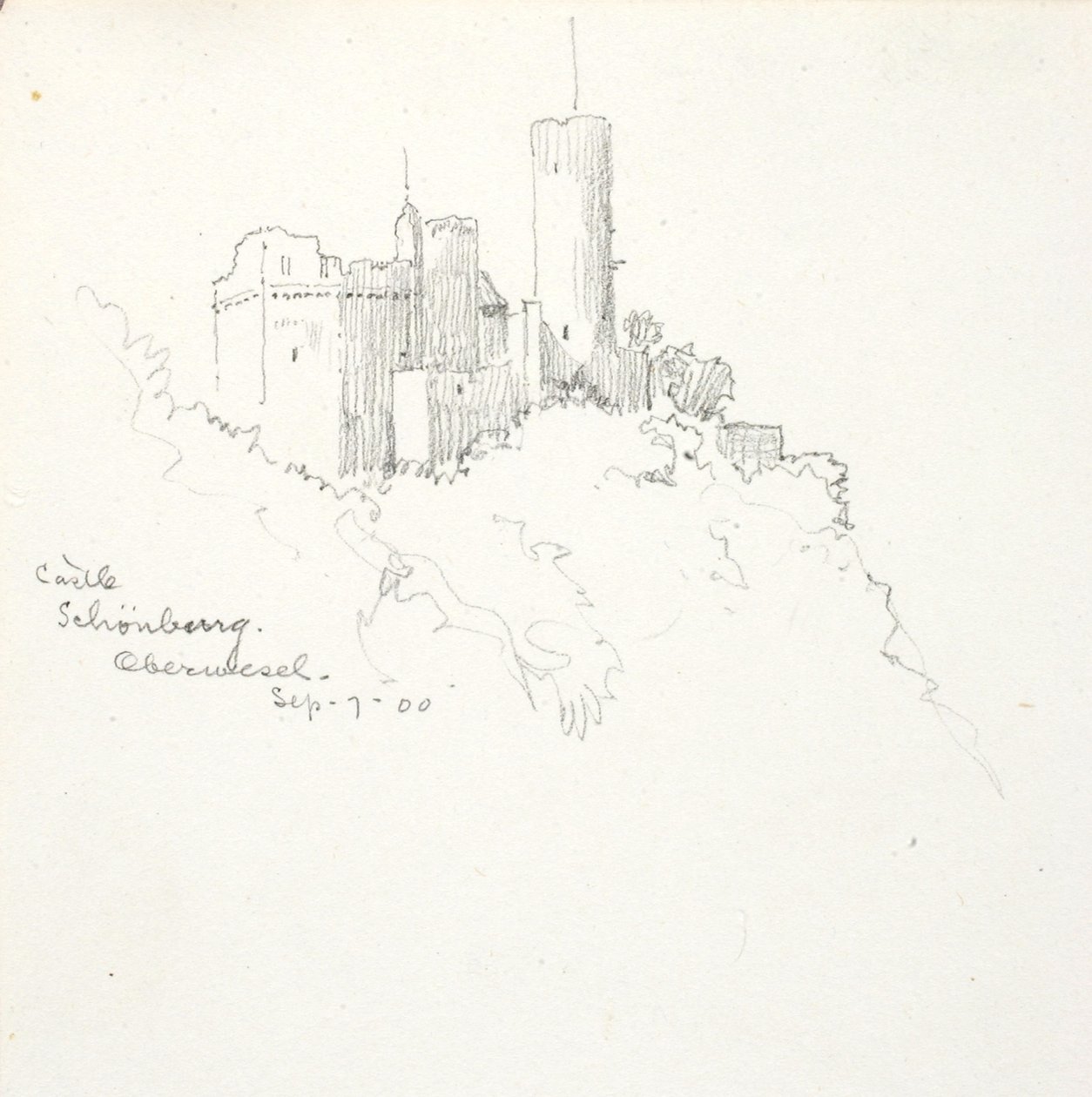 Château de Schönburg, Oberwesel - George Elbert Burr
