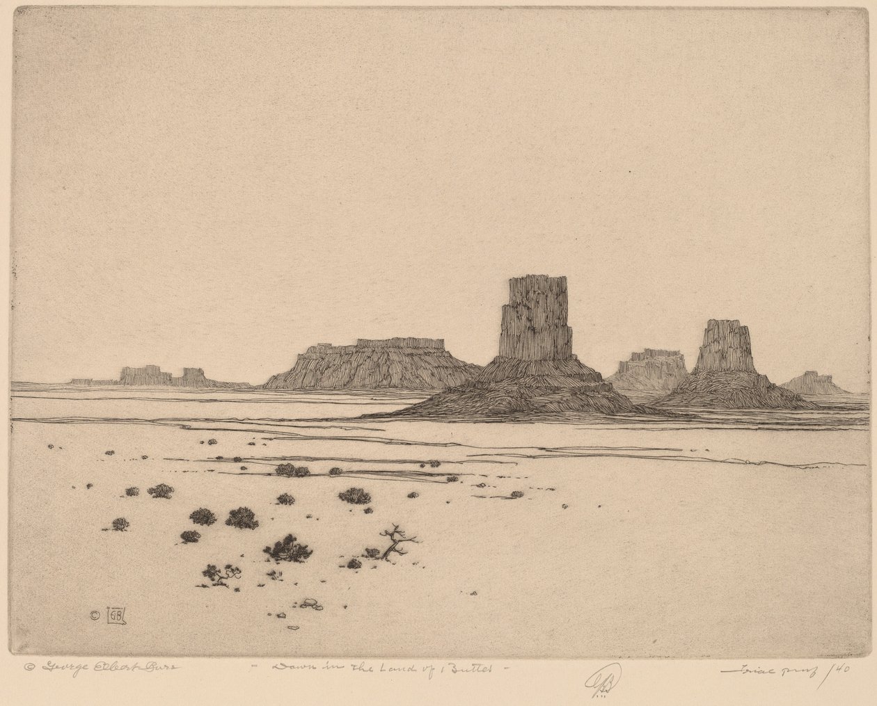 Aube dans le Pays des Buttes - George Elbert Burr