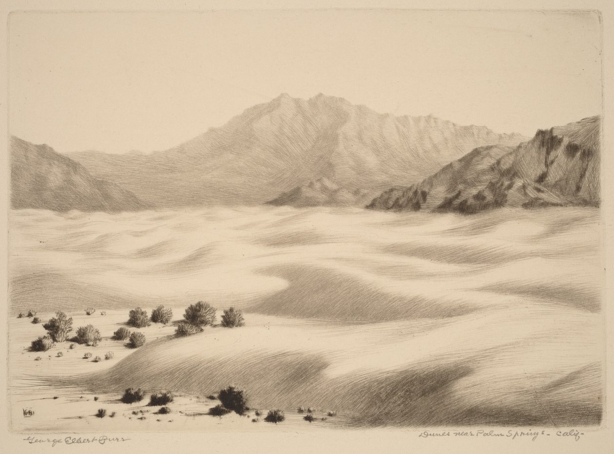 Dunes près de Palm Springs, en Californie (n° 2) - George Elbert Burr