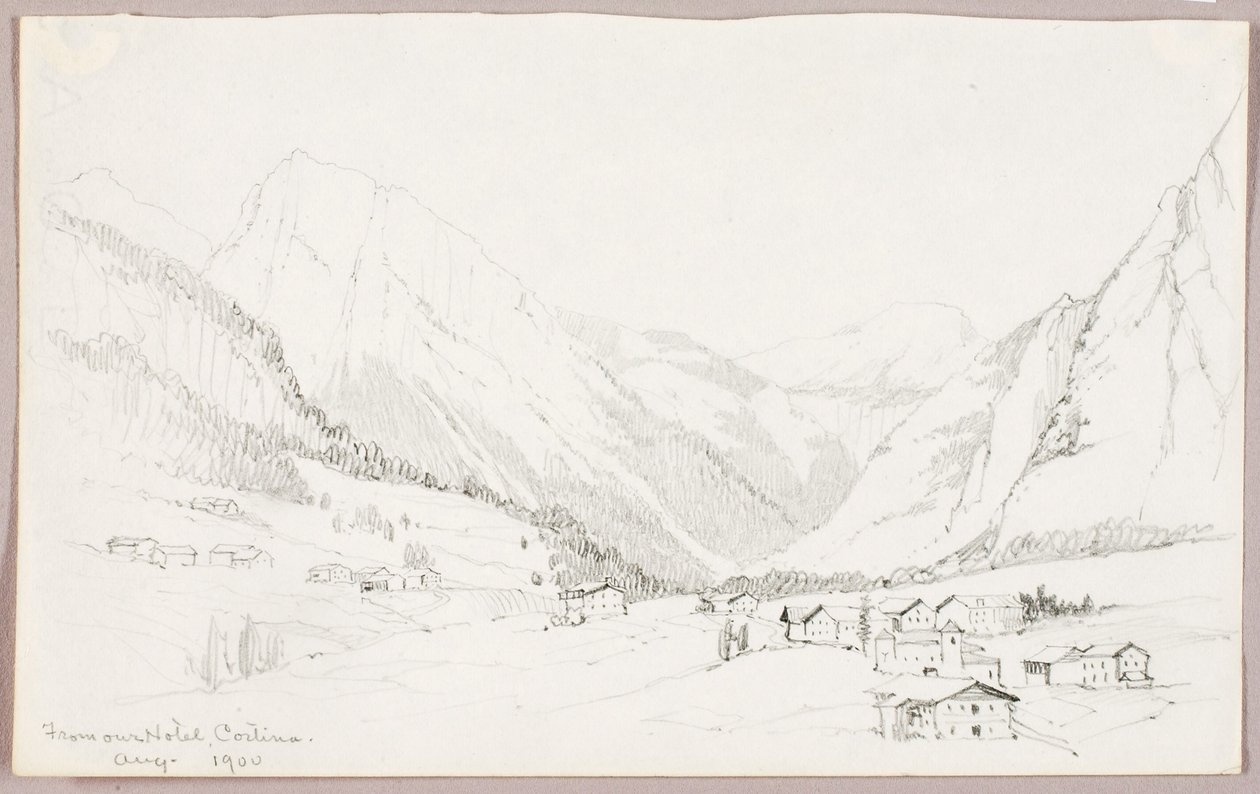Depuis notre hôtel, Cortina - George Elbert Burr