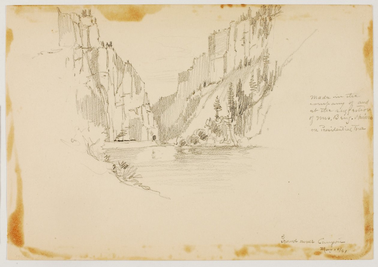 Grand River Canyon/Près de Glenwood Springs - George Elbert Burr