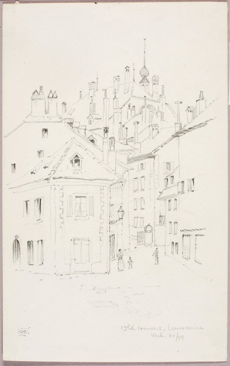 Vieilles maisons, Lausanne - George Elbert Burr
