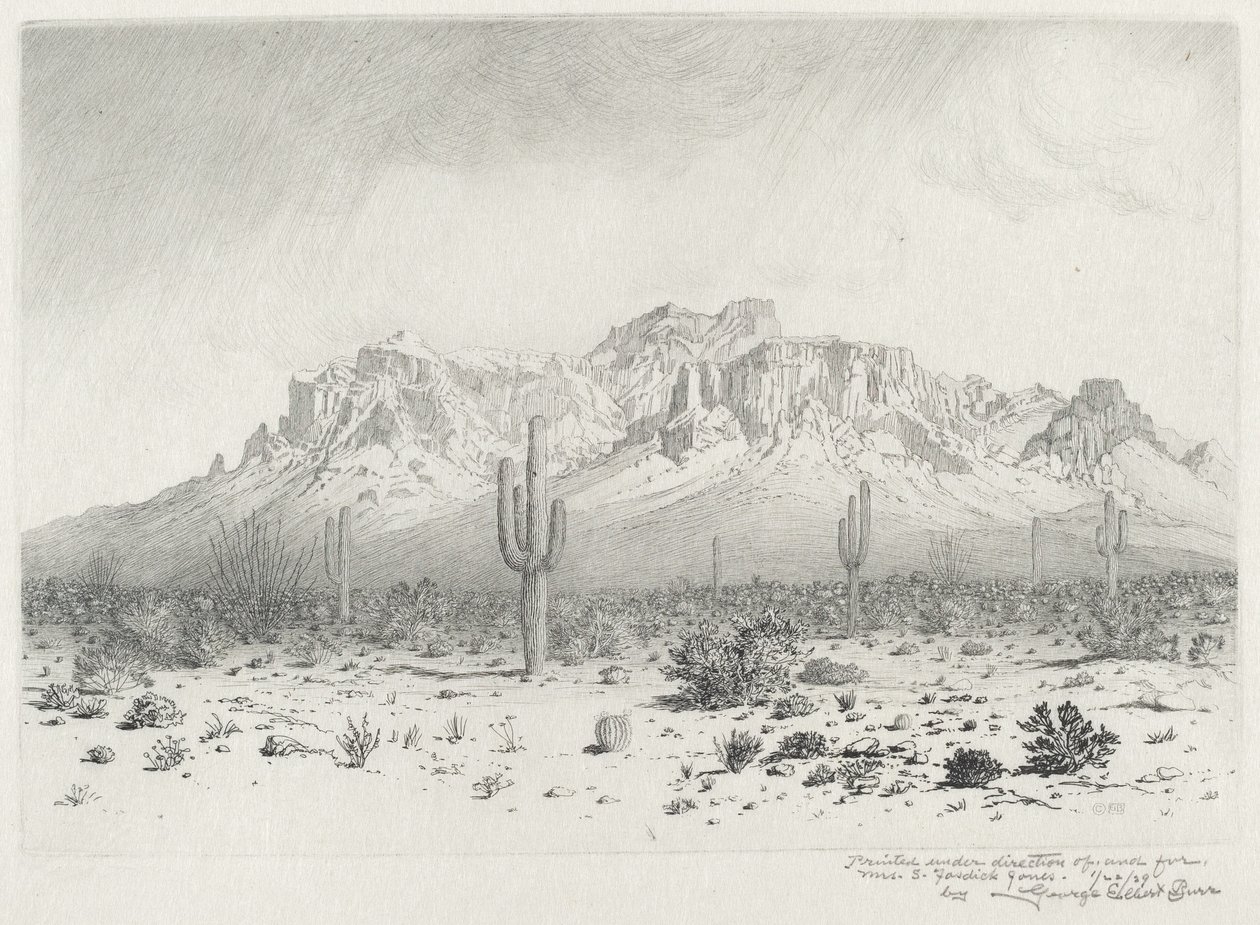 Montagne de la Superstition, Apache Trail, Arizona (n°1) - George Elbert Burr