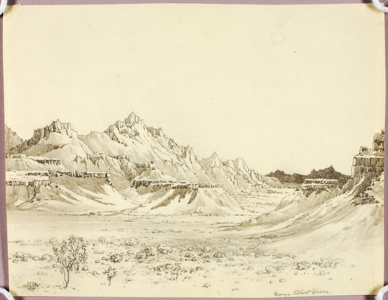 Sans titre (dessin de transfert pour « Arizona Night ») - George Elbert Burr