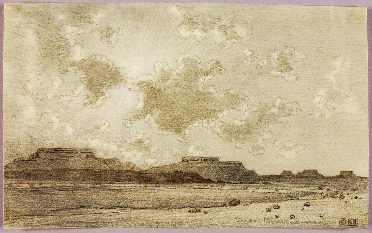 Sans titre (dessin de transfert pour impression) - George Elbert Burr