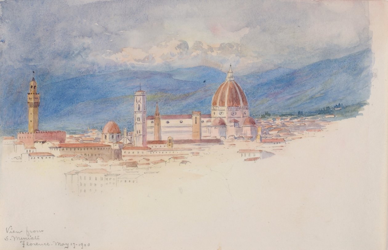 Vue de S. Miniato, Florence - George Elbert Burr