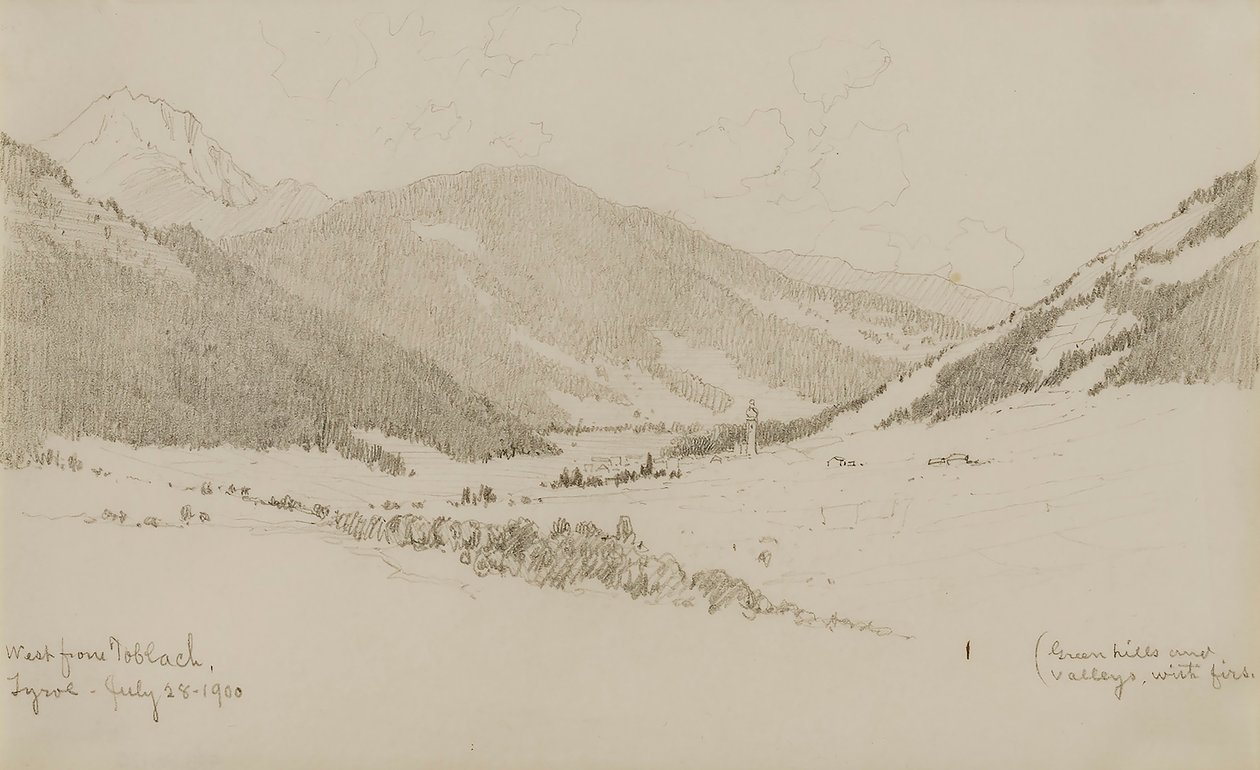 Ouest de Toblach, Tyrol - George Elbert Burr