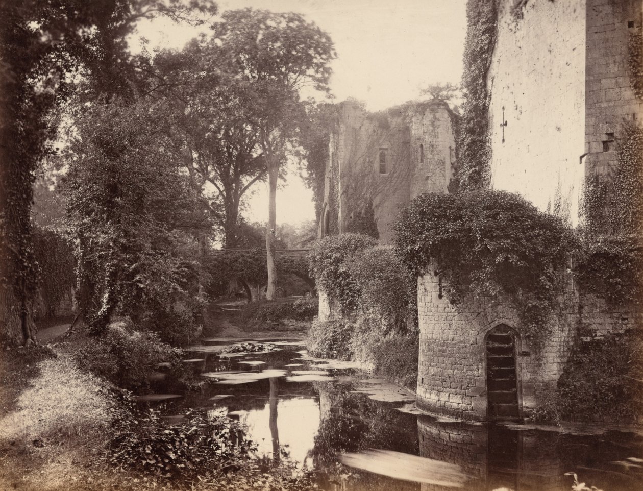 Château de Raglan, années 1860 (photo) - George Esq. Shadbolt