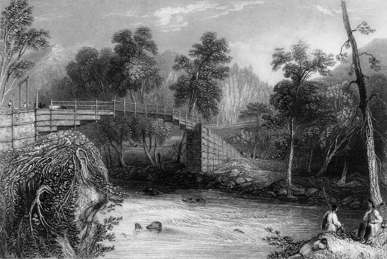 Pont à Bhurkote - George Francis White