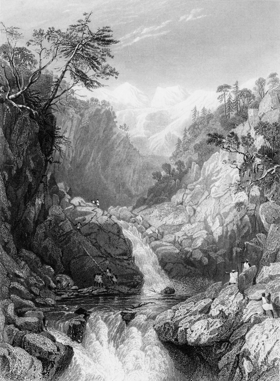 Vue près de la source de la Jumna, 1838 - George Francis White