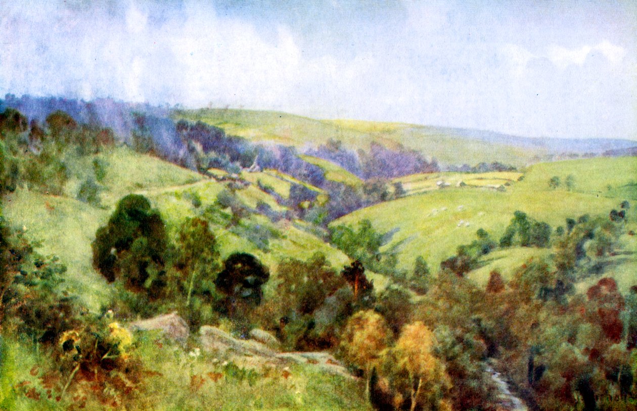 Sur les collines près de Harrogate, Yorkshire, 1924-1926 - George Franck Nicholls