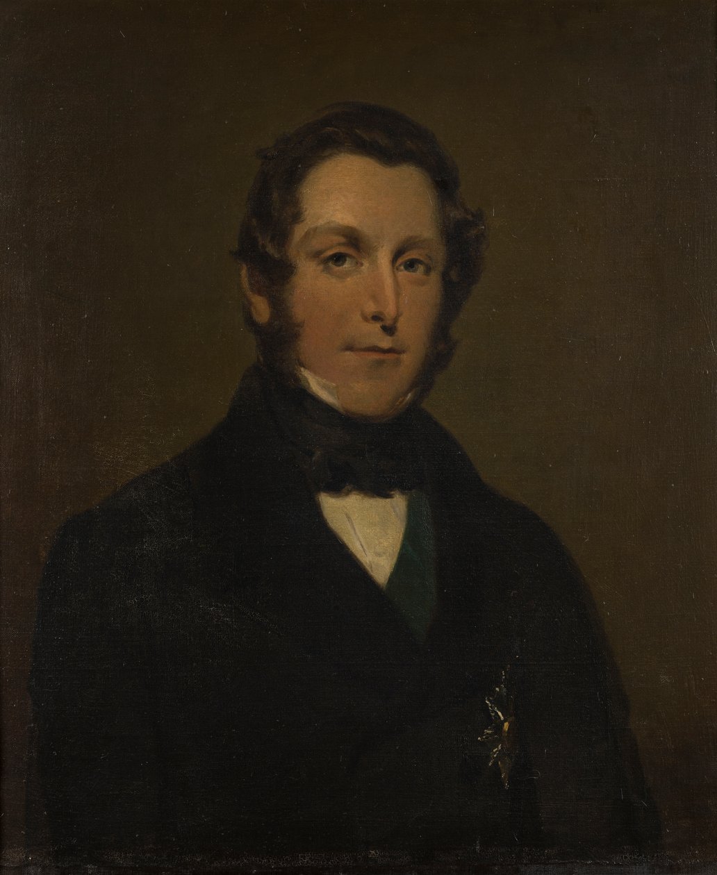 Portrait de James Andrew Broun Ramsay, 1er marquis de Dalhousie (1812-1860), vers 1833-60 - George Frederick Clarke