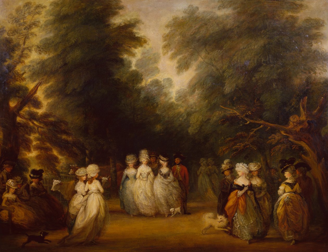 Dames se promenant sur le Mall, St. James Park - George Frost