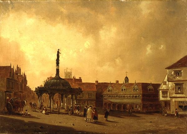 Vue de The Cornhill, Ipswich - George Frost