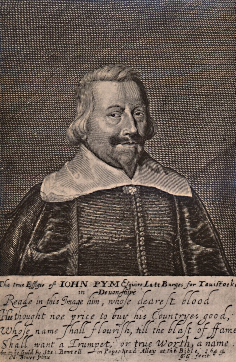 John Pym, homme politique parlementaire anglais, vers 1644, 1894 - George Glover