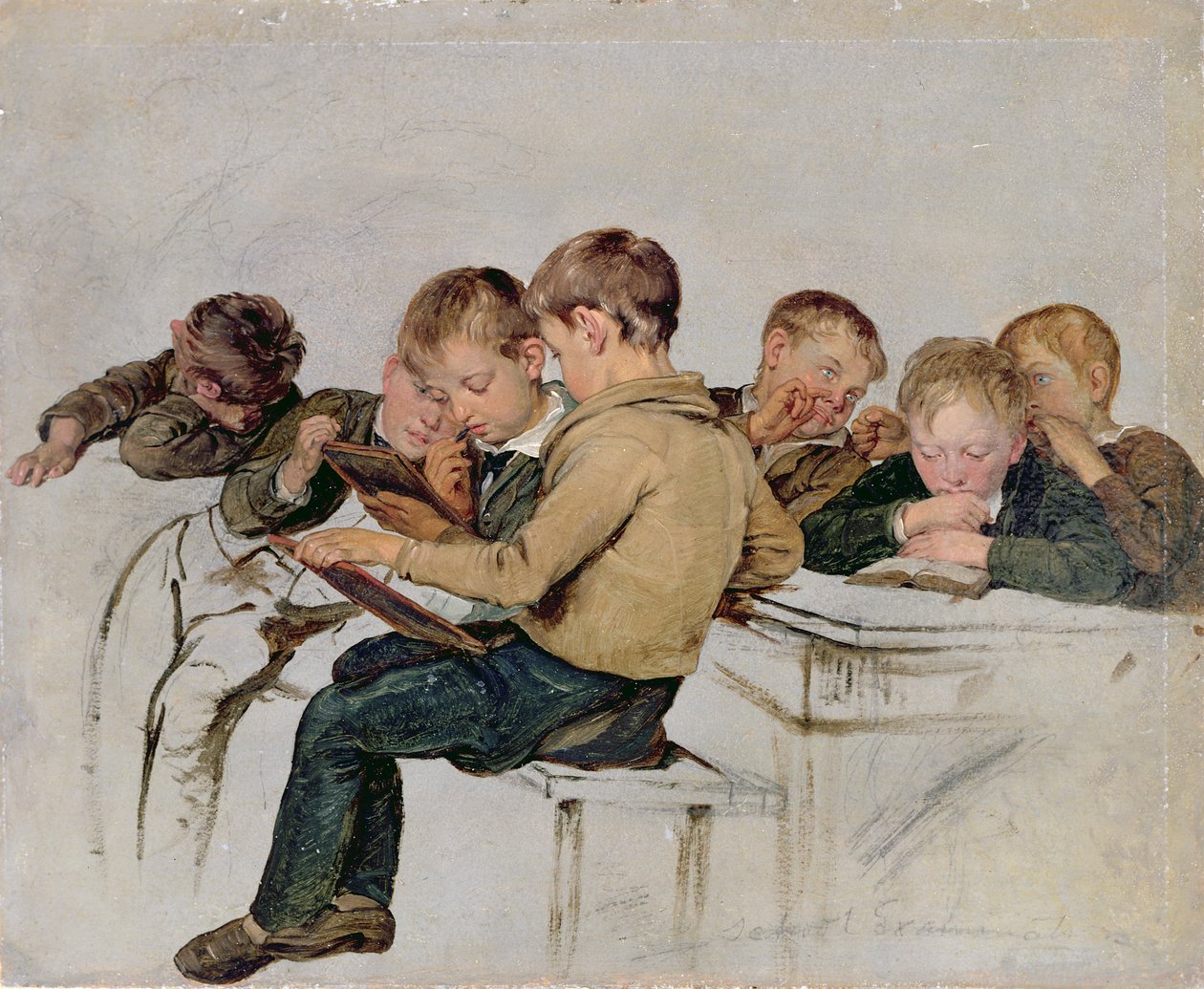 Examen scolaire - George Harvey