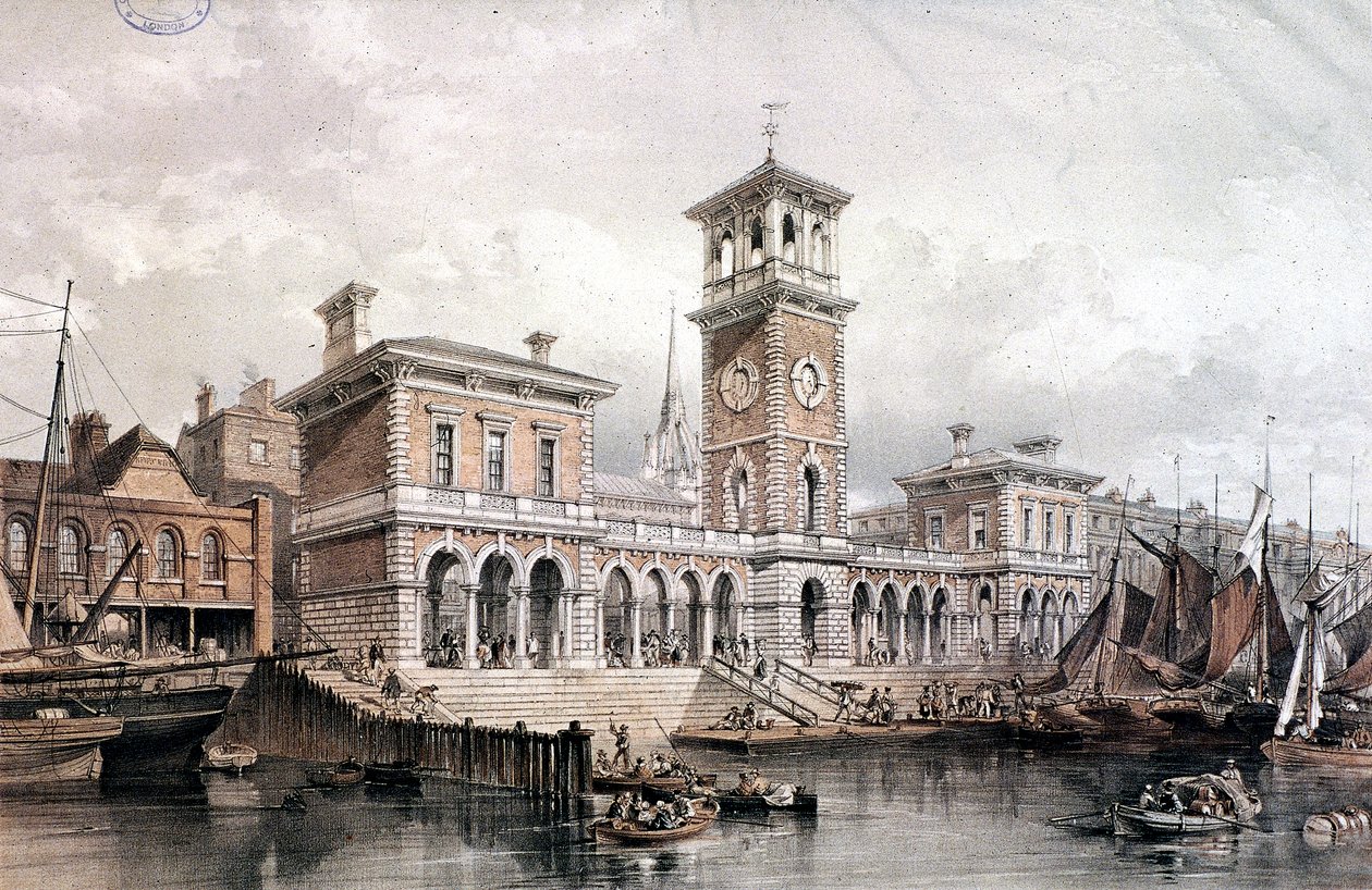 Billingsgate Wharf et Marché, Londres - George Hawkins