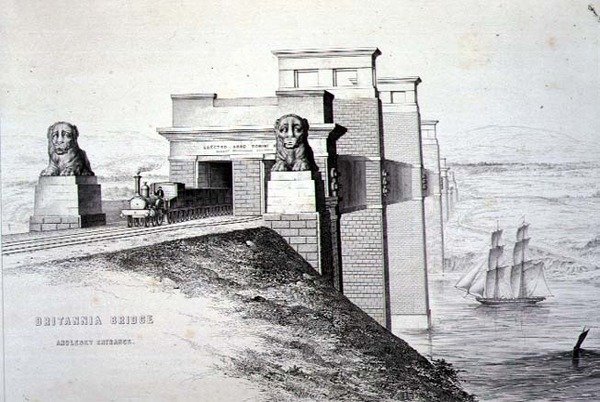 Pont de Britannia, entrée d