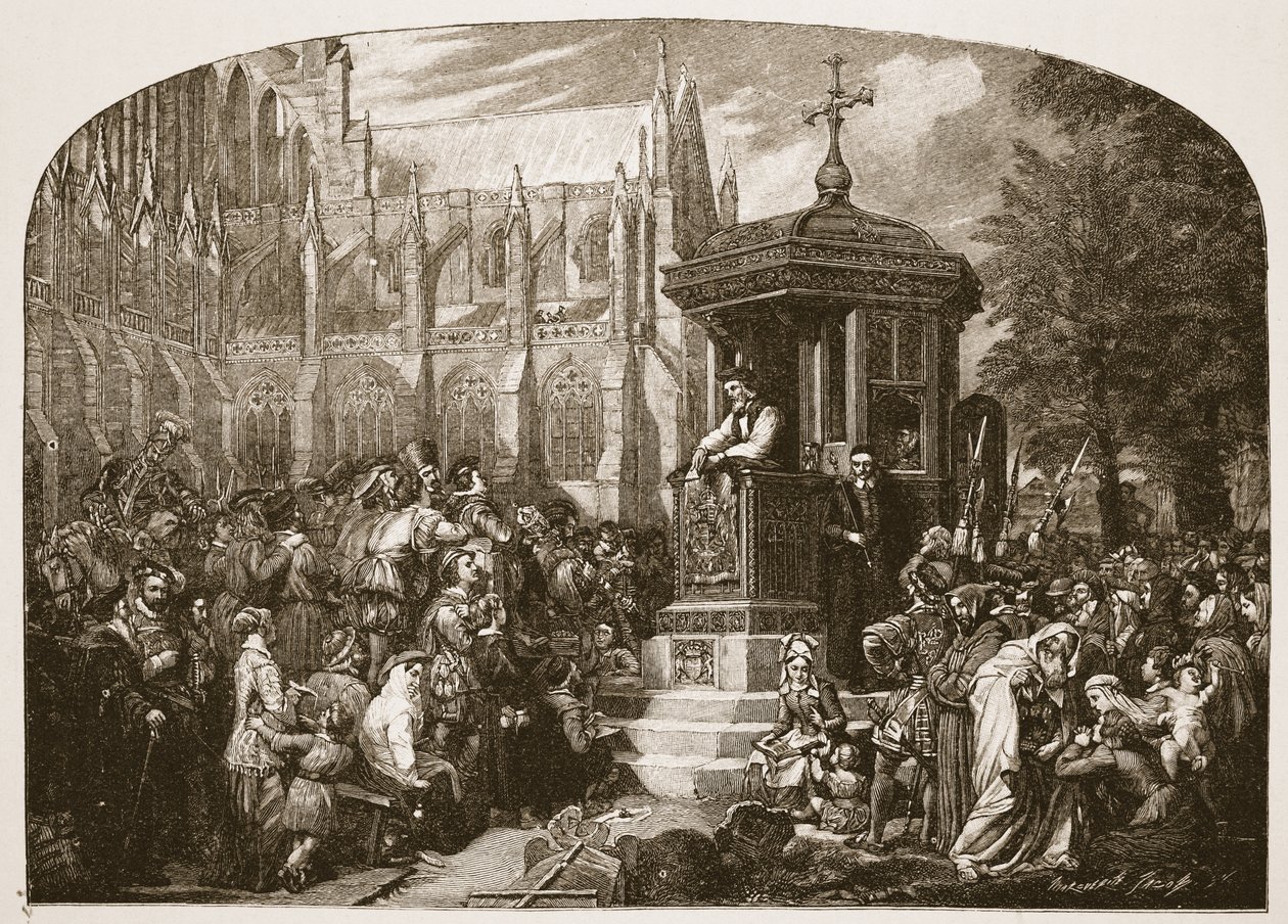 Latimer prêchant aux autorités civiles à Paul