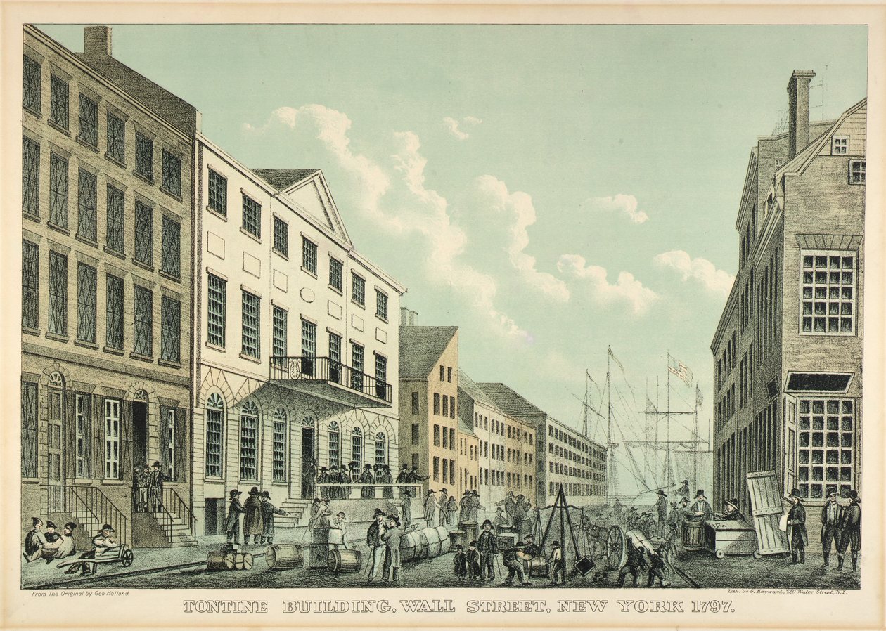 Bâtiment Tontine, Wall Street, N.Y., 1797 - George Hayward