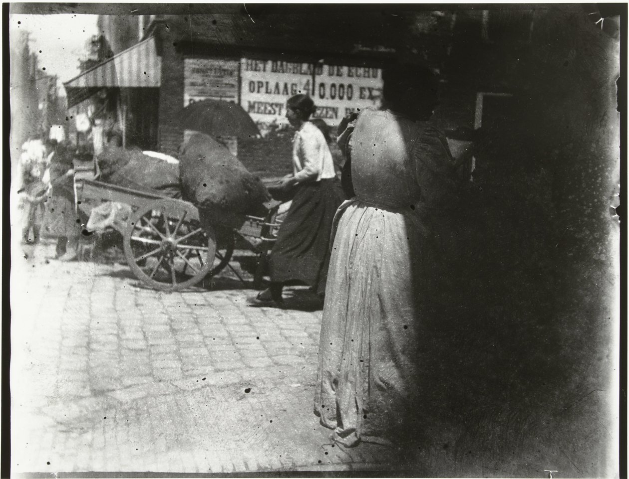Activité dans la Houtkopersdwarsstraat et la Jodenbreestraat à Amsterdam - George Hendrik Breitner