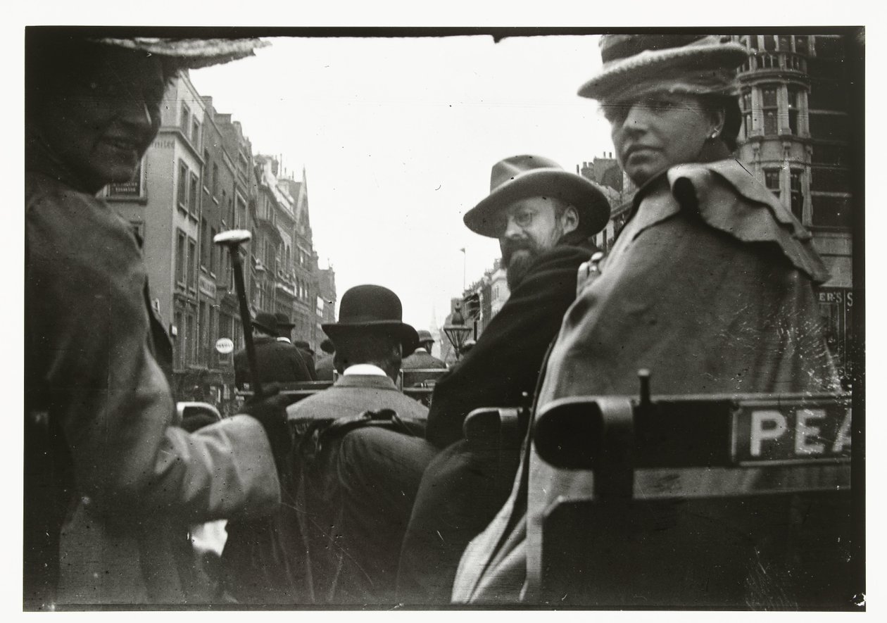 George Breitner et Marius Bauer dans une calèche à Londres - George Hendrik Breitner