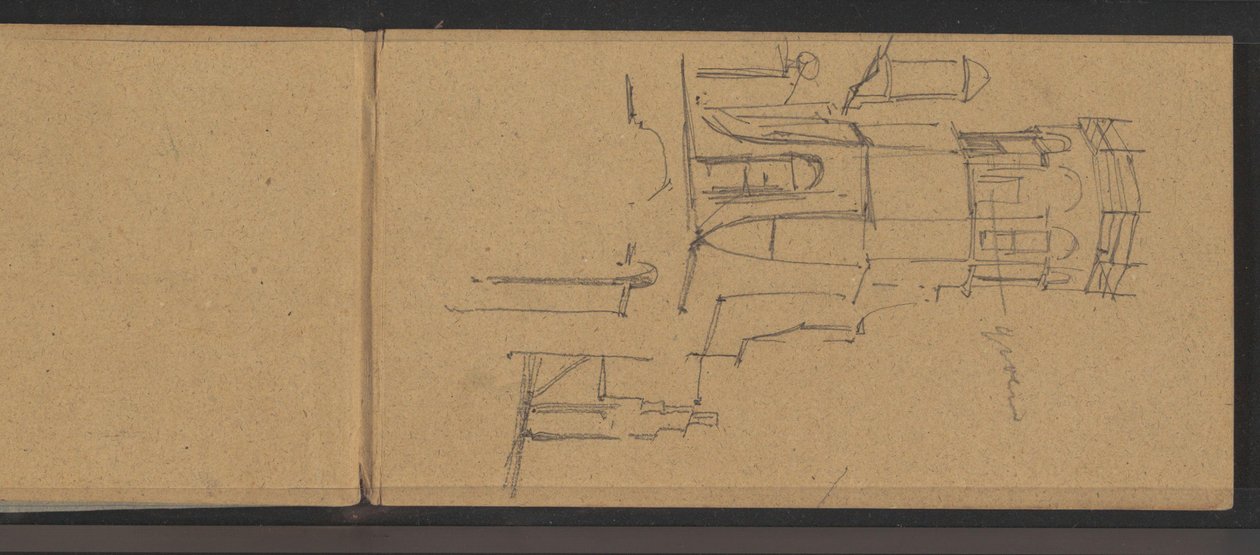 Ansicht des Turms des Landguts Torenzicht in Poeldijk - George Hendrik Breitner