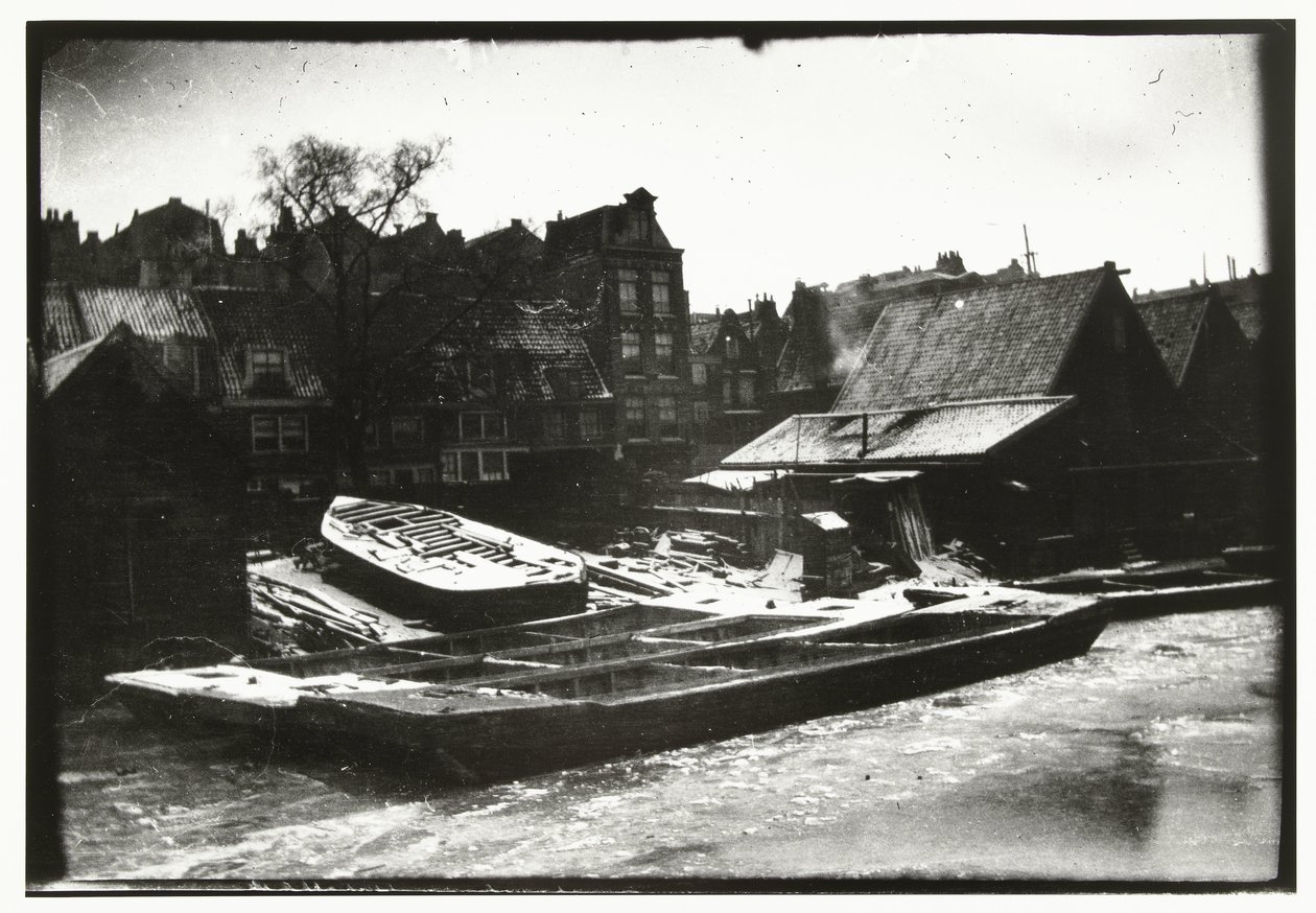 Vue sur un chantier naval sur le Prinseneiland à Amsterdam - George Hendrik Breitner