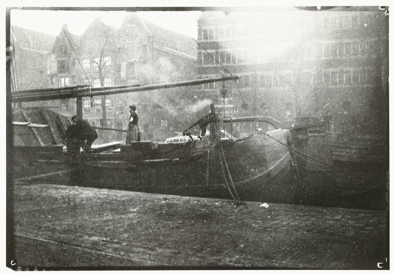 Entrepôts gouvernementaux sur le Brouwersgracht à Amsterdam - George Hendrik Breitner