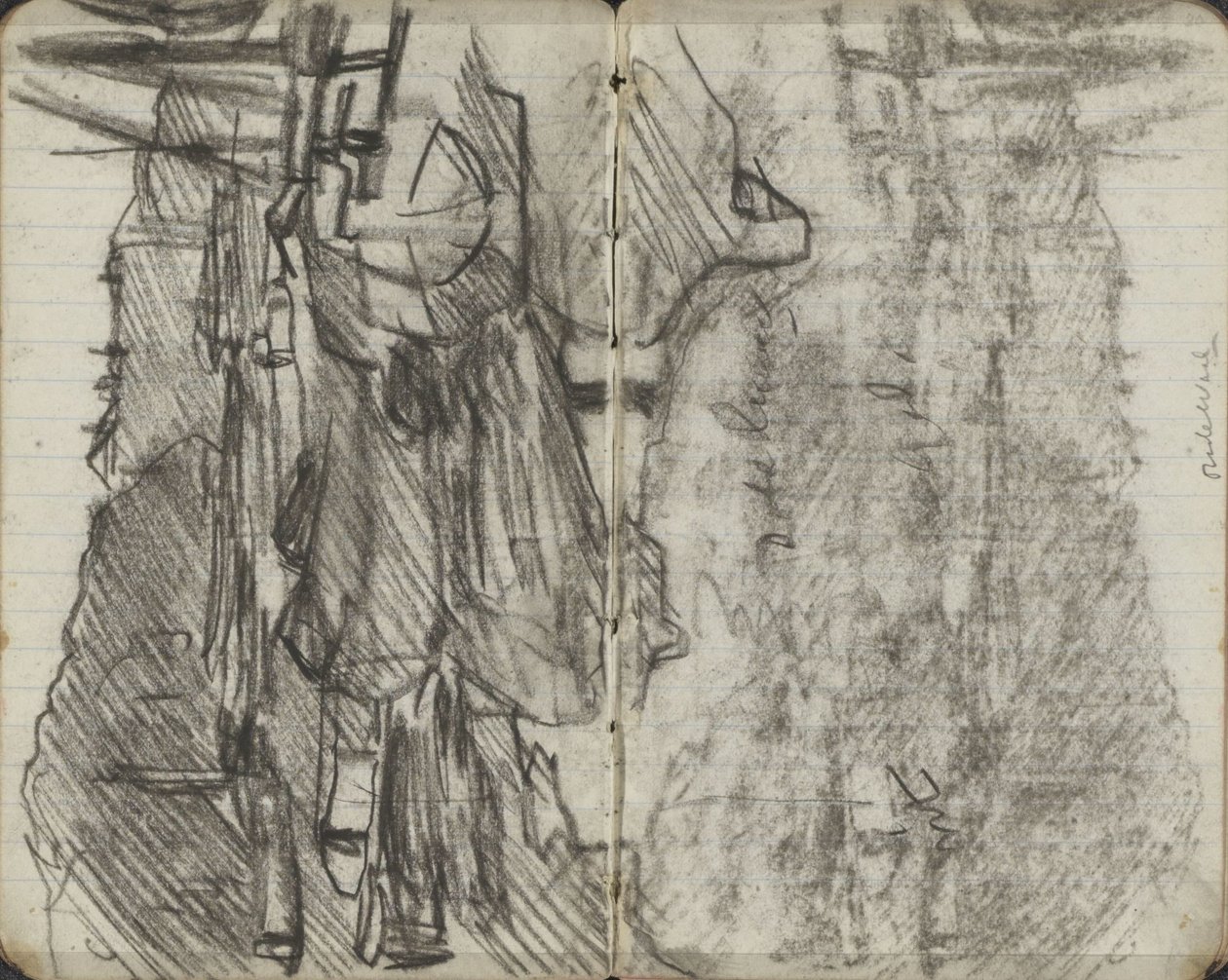 Navires à Binnenkant et Oude Waal à Amsterdam - George Hendrik Breitner